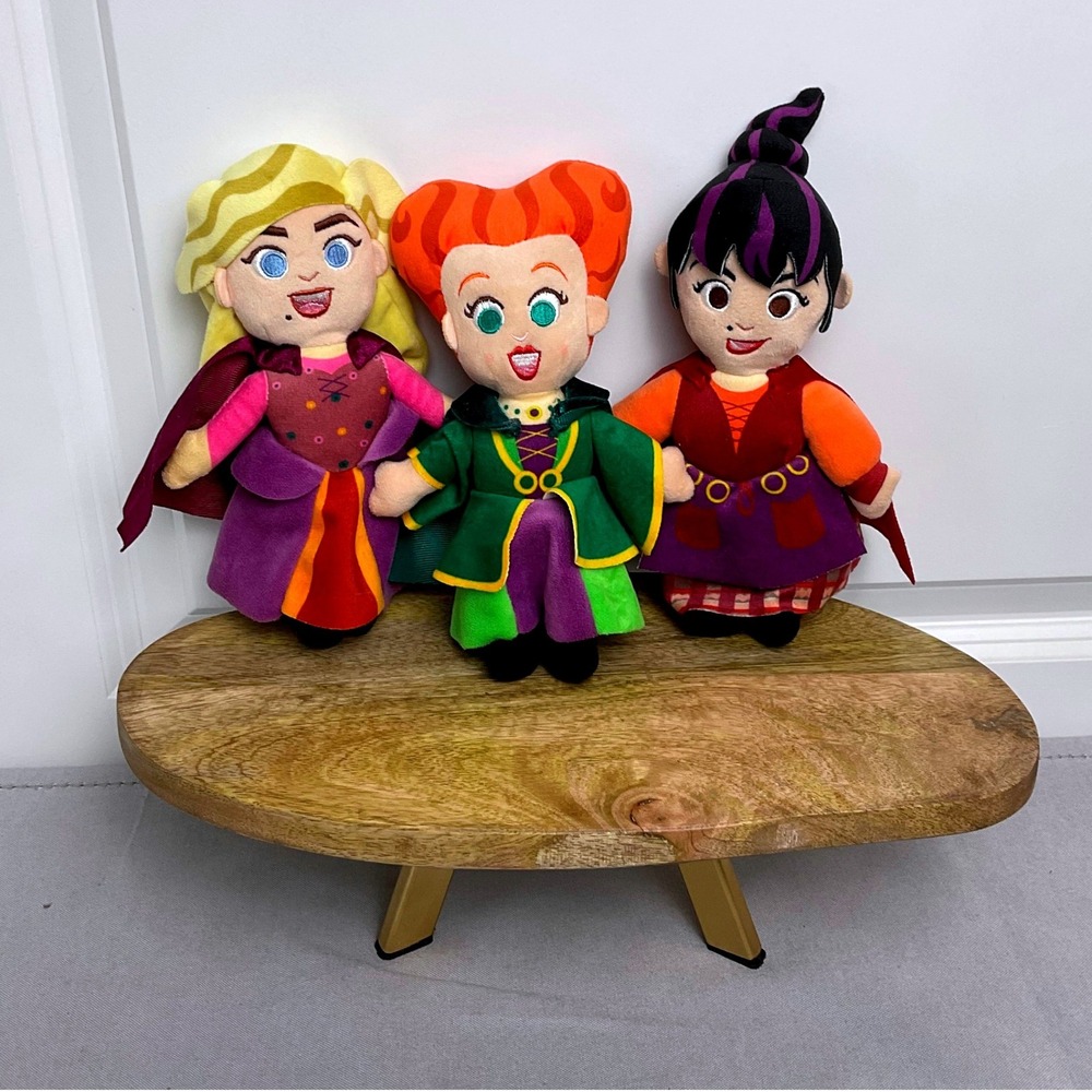 Disney Hocus Pocus Sanderson Sisters Plush Set Winifred Sarah Mary 8 Inch Dolls